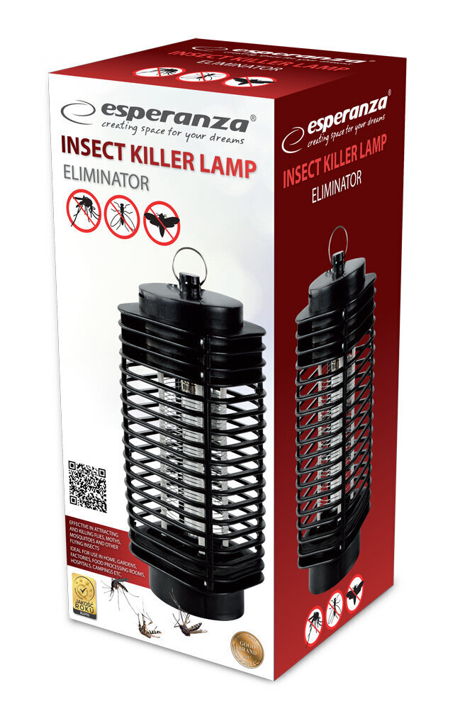 Esperanza EHQ002 lampa pret kukaiņiem - ELIMINATOR cena un informācija | Līdzekļi pret odiem un ērcēm | 220.lv