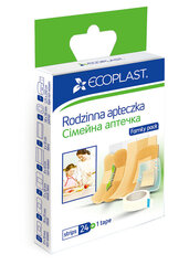 Набор пластырей медицинских Ecoplast «Семейная аптечка », N25 цена и информация | NordePlast Защитные, дезинфицирующие средства, медицинские товары | 220.lv