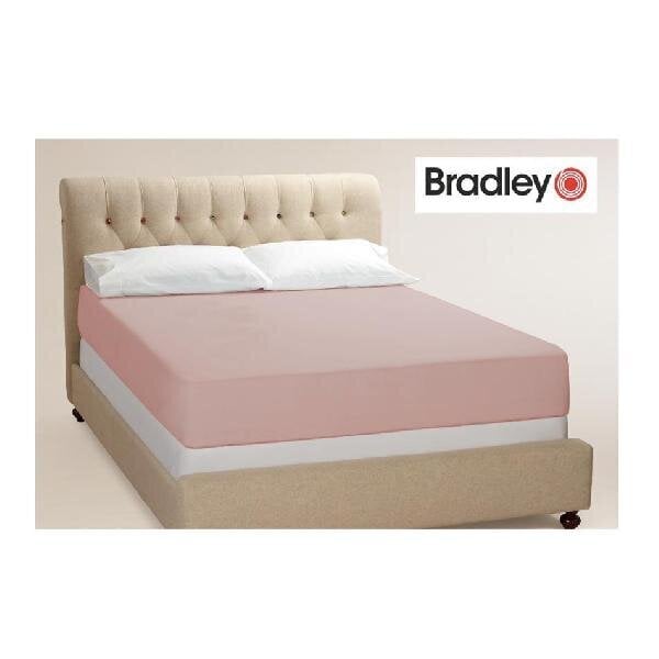 Bradley Palags ar gumiju, 90 x 200 cm, veca rozā cena un informācija | Palagi | 220.lv