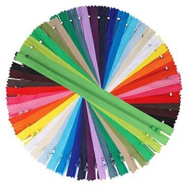 Rāvējslēdzēja spirāle RainBow® Nr.3 ar nenoņemamu manuālu bloķēšanas slēdzeni 18 cm, dažādas krāsas, 25 gab. cena un informācija | Šūšanas piederumi | 220.lv