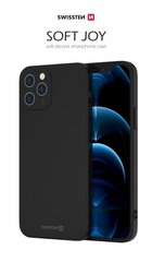 Swissten Soft Joy Silikona vāciņš priekš Apple iPhone 12 / 12 Pro Black cena un informācija | Telefonu vāciņi, maciņi | 220.lv