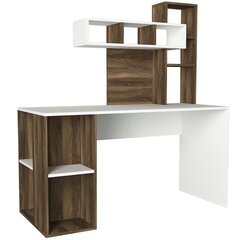 Письменный стол Coral, белый/коричневый цена и информация | Компьютерные, письменные столы | 220.lv