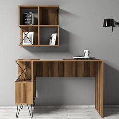 Письменный стол Extra 2, коричневый цена и информация | Компьютерные, письменные столы | 220.lv