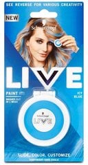 Nomazgājams krītiņš-spilventiņš matiem Schwarzkopf Live Paint it!, 3,5 g, Icy Blue cena un informācija | Matu krāsas | 220.lv
