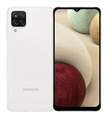 Samsung Galaxy A12, 64GB, Dual SIM, White цена и информация | Мобильные телефоны | 220.lv
