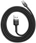 Baseus Cable USB / micro USB QC3.0 2.4A 1M black-grey (CAMKLF-BG1) цена и информация | Savienotājkabeļi | 220.lv