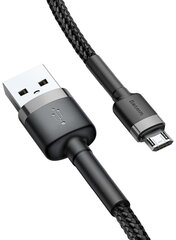 Кабель Baseus Cable USB / micro USB QC3.0 2.4A 1M black-grey ( CAMKLF-BG1) цена и информация | Кабели для телефонов | 220.lv