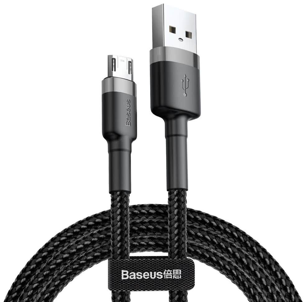 Baseus Cable USB / micro USB QC3.0 2.4A 1M black-grey (CAMKLF-BG1) цена и информация | Savienotājkabeļi | 220.lv