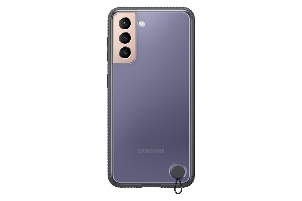 Samsung Caurspīdīgs aizsargvāciņš G991B Galaxy S21 melns EF-GG991CBEGWWW cena un informācija | Telefonu vāciņi, maciņi | 220.lv