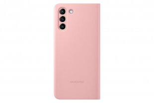 Samsung Clear View vāciņš G996B Galaxy S21+ rozā krāsā cena un informācija | Telefonu vāciņi, maciņi | 220.lv