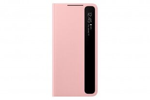 Samsung Clear View vāciņš G996B Galaxy S21+ rozā krāsā cena un informācija | Telefonu vāciņi, maciņi | 220.lv
