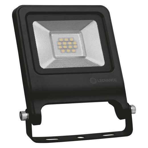 LED prožektors Ledvance Floodlight Value 10W/4000K BK IP65 cena un informācija | Āra apgaismojums | 220.lv