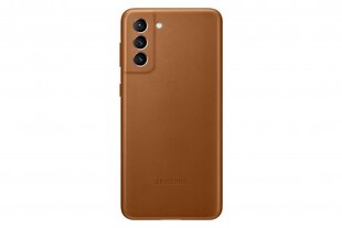 Samsung Leather Cover piemērots Samsung Galaxy S21 Plus, brown cena un informācija | Telefonu vāciņi, maciņi | 220.lv