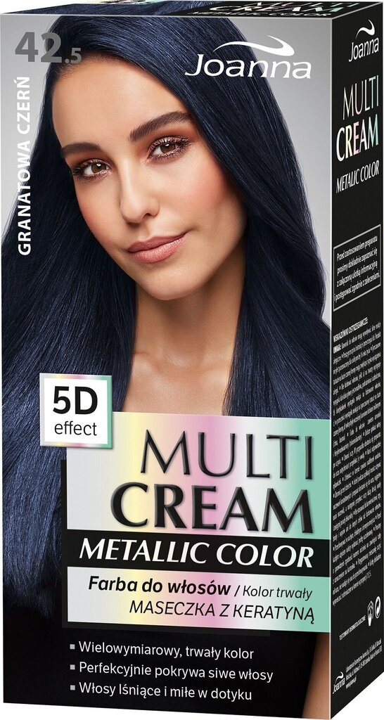 Matu krāsa Joanna Multi Cream Color 100 ml, 42.5 Navy Blue Black cena un informācija | Matu krāsas | 220.lv