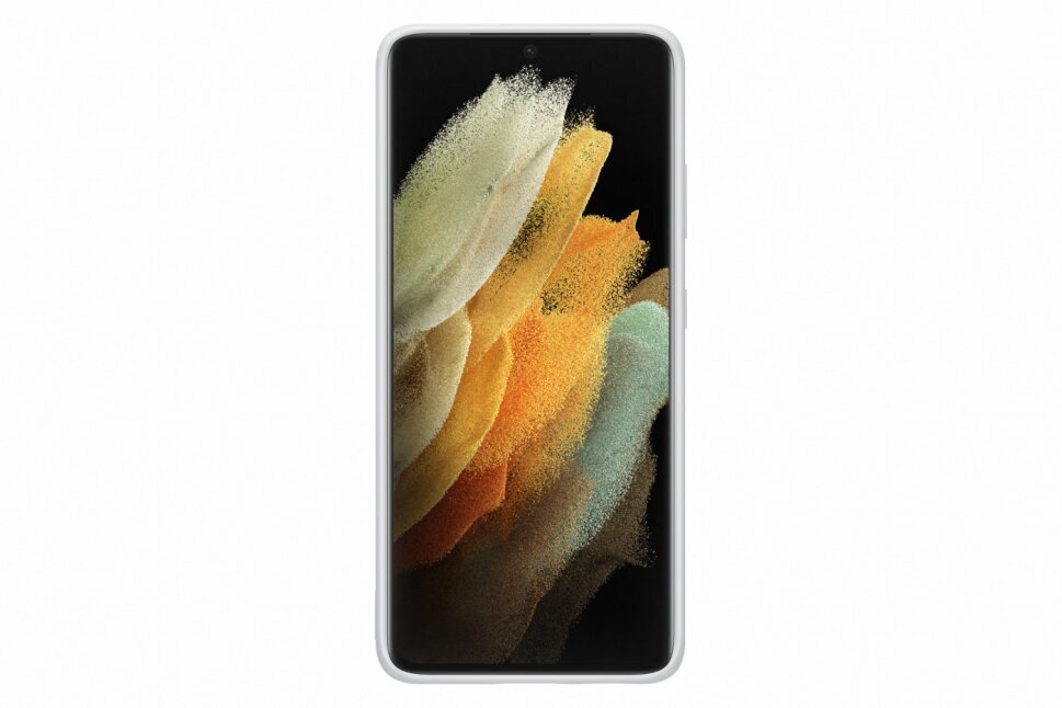 Samsung Silicone Cover piemērots Samsung Galaxy S21 Ultra, light gray cena un informācija | Telefonu vāciņi, maciņi | 220.lv