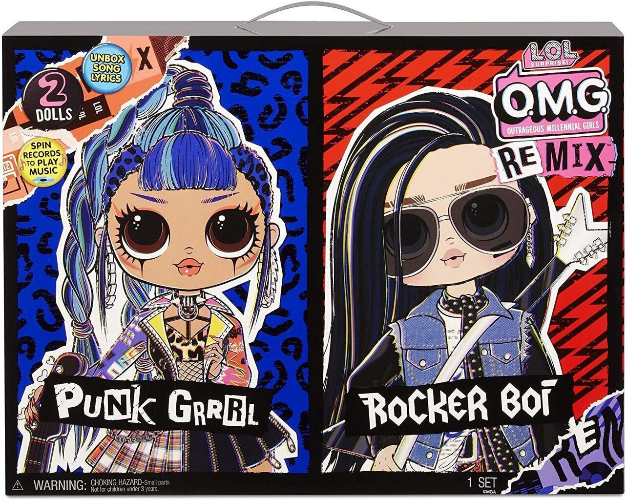 L.O.L. Surprise! O.M.G. Remix Rocker Boi and Punk Grrrl cena un informācija | Rotaļlietas meitenēm | 220.lv