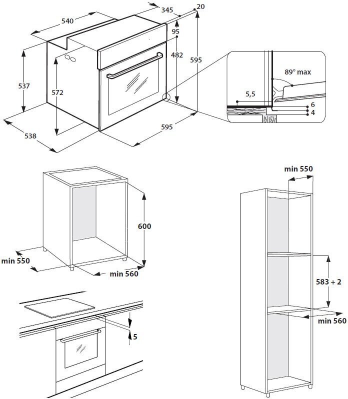 Whirlpool W9 OM2 4MS2 H cena un informācija | Cepeškrāsnis | 220.lv