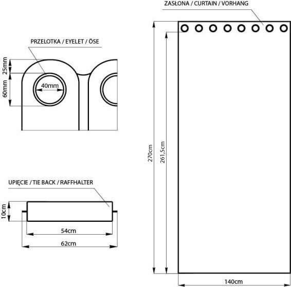 Aizkars Amelia Home cena un informācija | Aizkari | 220.lv