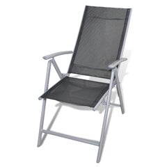 Dārza mēbeļu komplekts no alumīnija, 4 krēsli cena un informācija | Dārza mēbeļu komplekti | 220.lv
