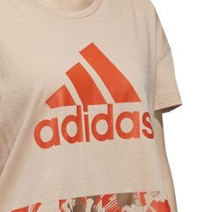 Футболки Adidas W U-4-U Cropt T Beige цена и информация | Женские футболки | 220.lv