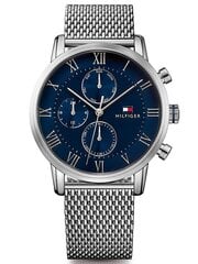 Tommy Hilfiger мужские часы Kane 1791398, цвет серебра цена и информация | Мужские часы | 220.lv