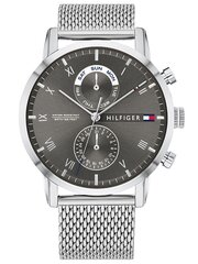 Tommy Hilfiger мужские часы Kane 1710402, серебристый цвет цена и информация | Мужские часы | 220.lv