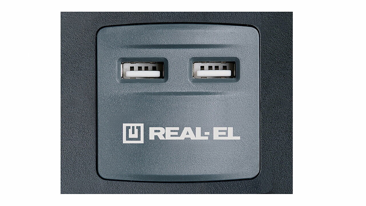 Pagarinātājs Real-EL RS-8F USB Charge 3 m cena un informācija | Pagarinātāji | 220.lv