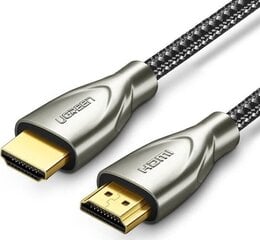 UGREEN HDMI 2.0 kabelis, 2 m, pelēks, HD131 цена и информация | Кабели и провода | 220.lv