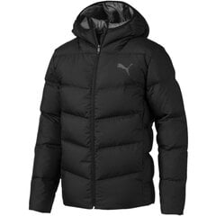 Ikdienas virsjaka vīriešiem Puma Essentials 400 Down Hooded Jacket 58002201, melna cena un informācija | Vīriešu virsjakas | 220.lv