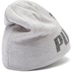 Bērnu ikdienas cepure Puma Ess Logo Beanie Jr, pelēka цена и информация | Шапки, перчатки, шарфы для мальчиков | 220.lv