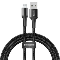 USB кабель Baseus Halo USB to Lightning 2.4A 1m черный CALGH-B01 цена и информация | Кабели для телефонов | 220.lv