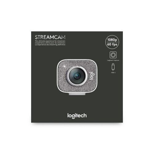 Logitech StreamCam, balts cena un informācija | Datoru (WEB) kameras | 220.lv