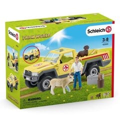 Veterināra fermas automašīna Farm World Schleich цена и информация | Игрушки для девочек | 220.lv