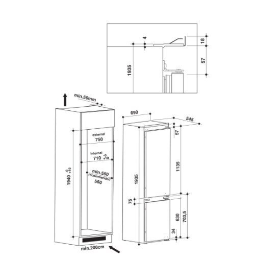 Whirlpool SP40801EU1 cena un informācija | Ledusskapji | 220.lv