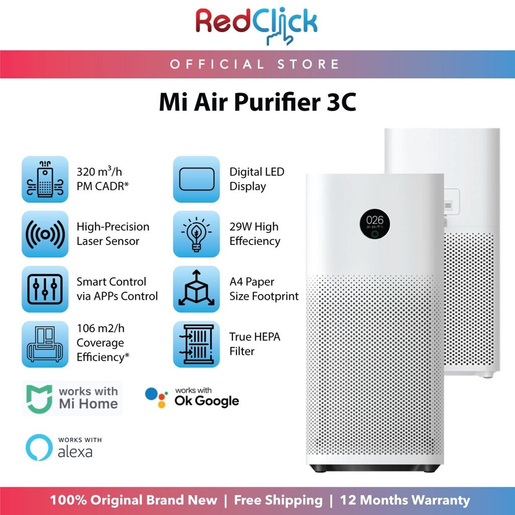 Gaisa attīrītājs Xiaomi Mi Air Purifier 3C BHR4518GL цена и информация | Gaisa attīrītāji | 220.lv