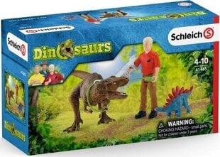 Атака динозавра Tyrannosaurus Rex Dinosaurs Schleich, 41465 цена и информация | Конструктор автомобилей игрушки для мальчиков | 220.lv