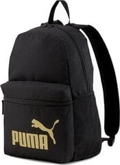 Sporta mugursoma Puma Phase, 22 l, melna cena un informācija | Sporta somas un mugursomas | 220.lv