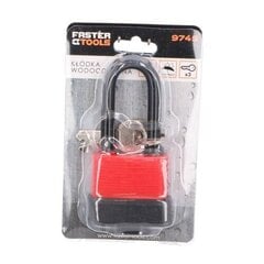 Gumijas slēdzene 40mm, ūdensizturīga, 3 atslēgas Faster Tools (9745) cena un informācija | Durvju slēdzenes | 220.lv