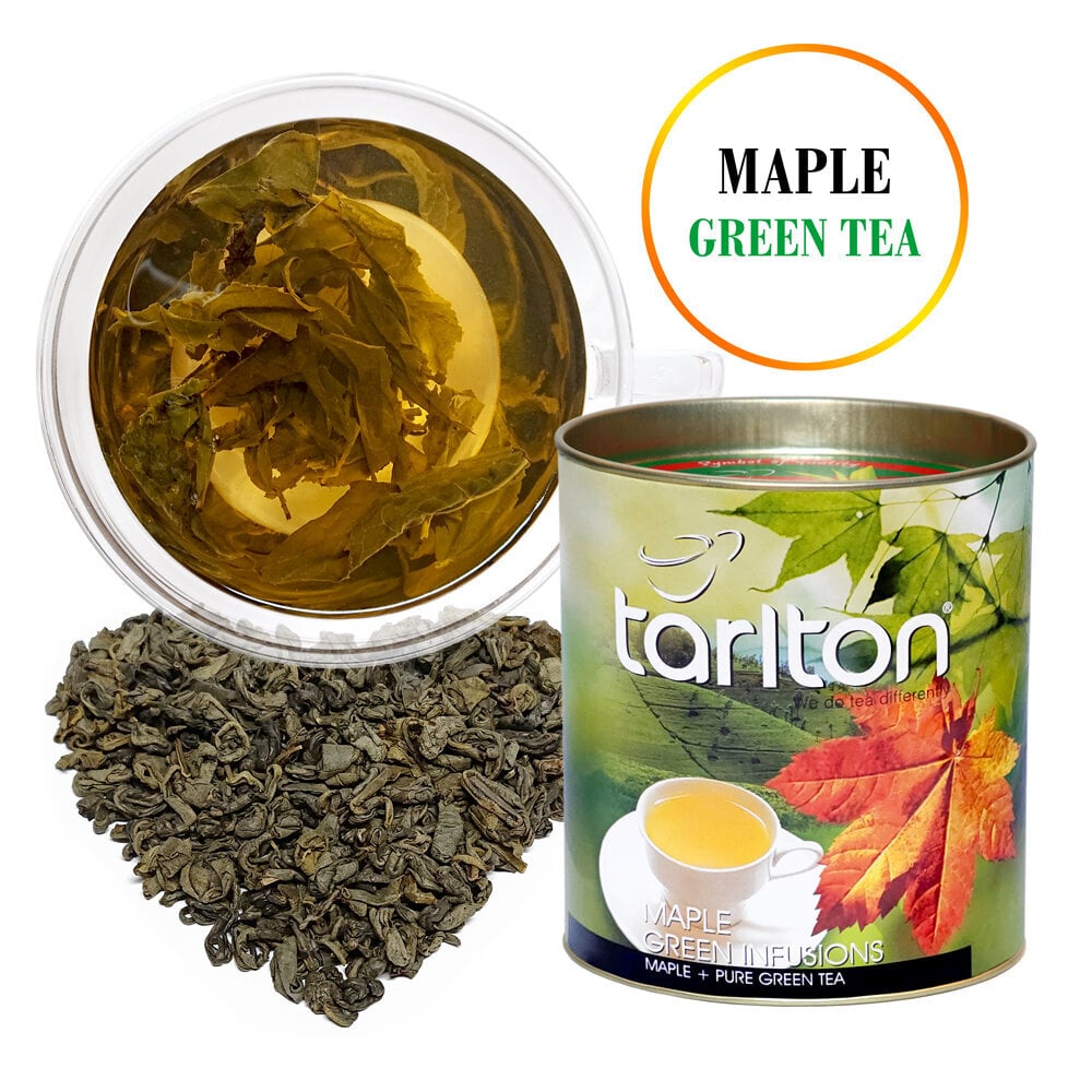 Kļavas sīrupa Ceilonas zaļā beramā lapu tēja, TARLTON, 100 g цена и информация | Tēja | 220.lv