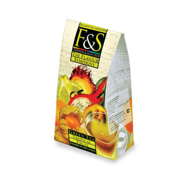 Zaļā tēja F&S Tropical fruit, 100 g cena un informācija | Tēja | 220.lv