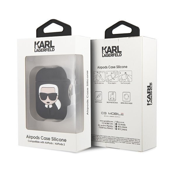 Bezvadu austiņu vāciņš Karl Lagerfeld Silicone Cover cena un informācija | Austiņas | 220.lv
