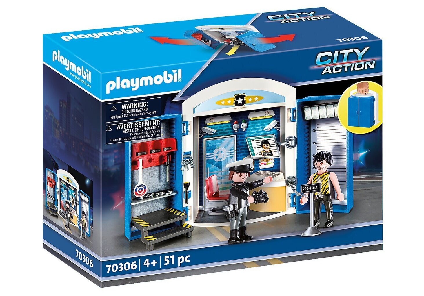 70306 PLAYMOBIL® City Action Policijas iecirknis cena un informācija | Konstruktori | 220.lv