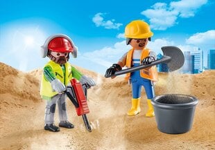 70272 PLAYMOBIL® DuoPack Celtnieki cena un informācija | Konstruktori | 220.lv