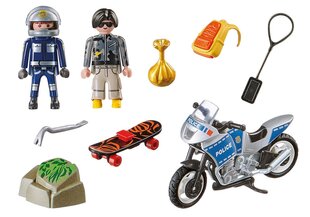 70502 PLAYMOBIL® City Action Полицейский поиск на мотоцикле цена и информация | Конструкторы и кубики | 220.lv