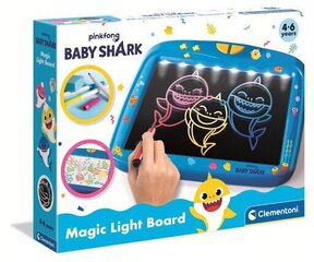 Доска для рисования с подсветкой Clementoni Baby Shark цена и информация | Развивающие игрушки | 220.lv