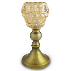 Lampada (sveces trauks) stikls uz metāla kājas, Diveevo 23 cm cena un informācija | Baznīcas piederumi | 220.lv