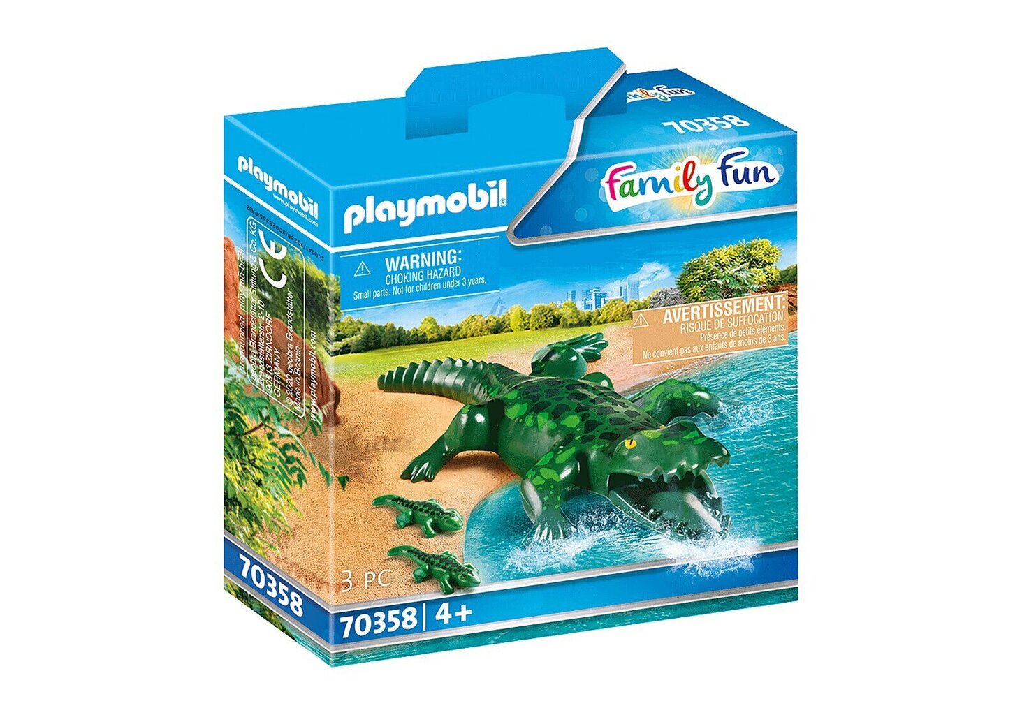 70358 PLAYMOBIL® Family Fun Aligators ar bērniem cena un informācija | Konstruktori | 220.lv