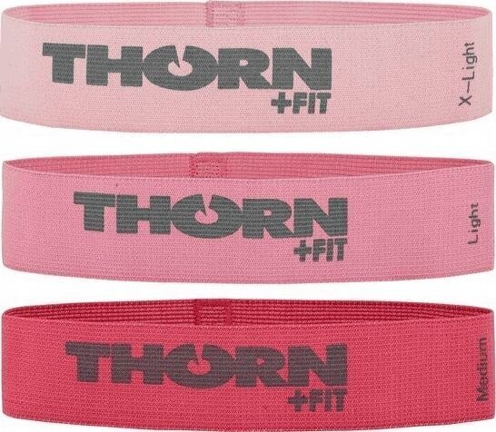 Pretestības gumiju komplekts Thorn +Fit Mini Bands Lady Textile cena un informācija | Fitnesa gumijas, gredzeni | 220.lv