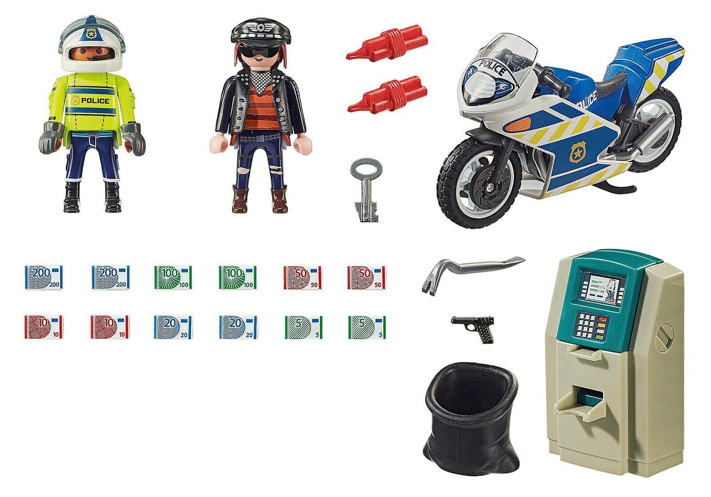 70572 PLAYMOBIL® City Action, Bankas laupītāja notveršana цена и информация | Konstruktori | 220.lv