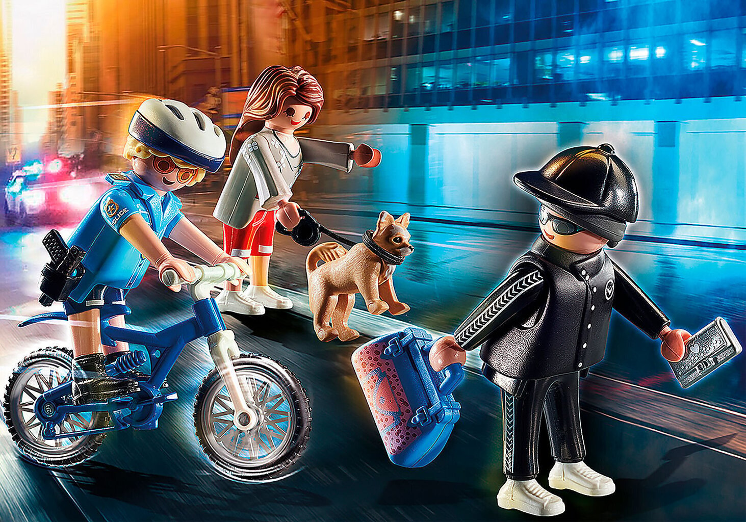 70573 PLAYMOBIL® City Action Policists ar velosipēdu cena un informācija | Konstruktori | 220.lv